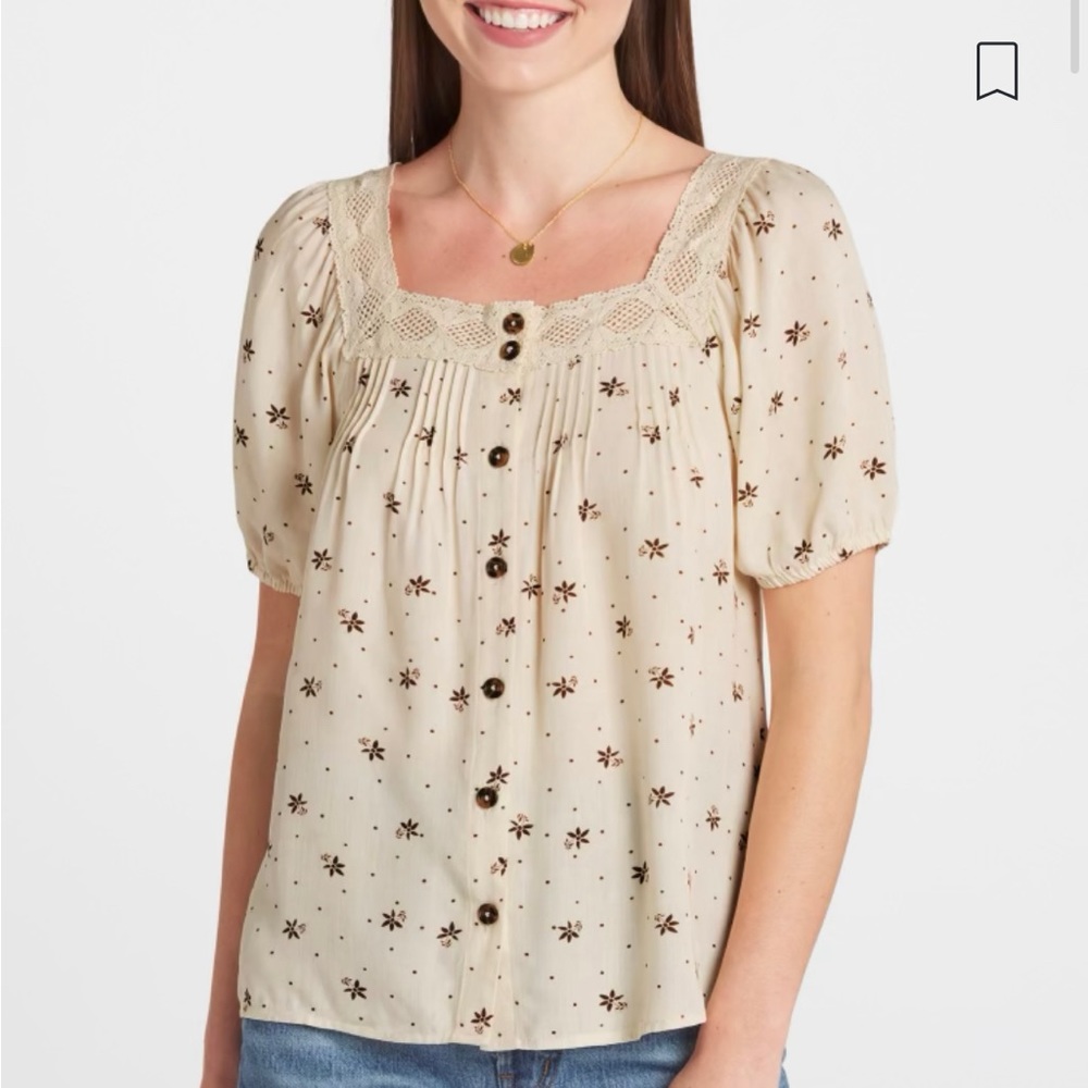 Mason & Belle Beryl Button Down Top Size Xs - image 1